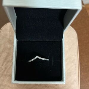 Pandora Sparkling Wishbone Ring